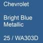 Preview: Chevrolet, Bright Blue Metallic, 25 / WA303D.